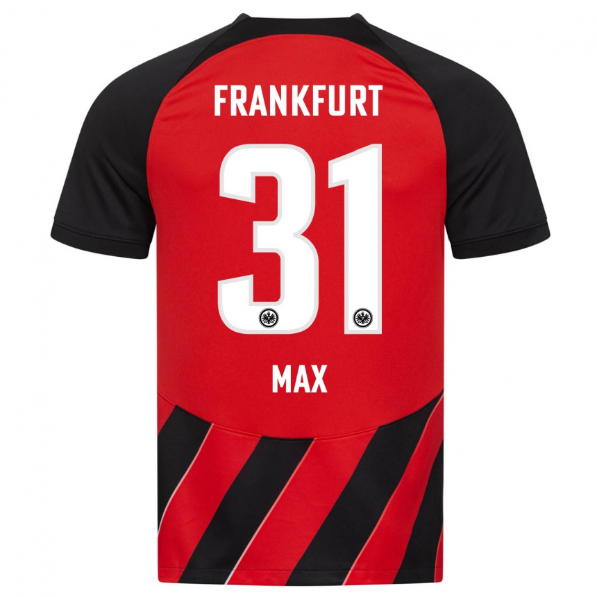 Niño Fútbol Camiseta Philipp Max #31 Negro Rojo 1ª Equipación 2023/24