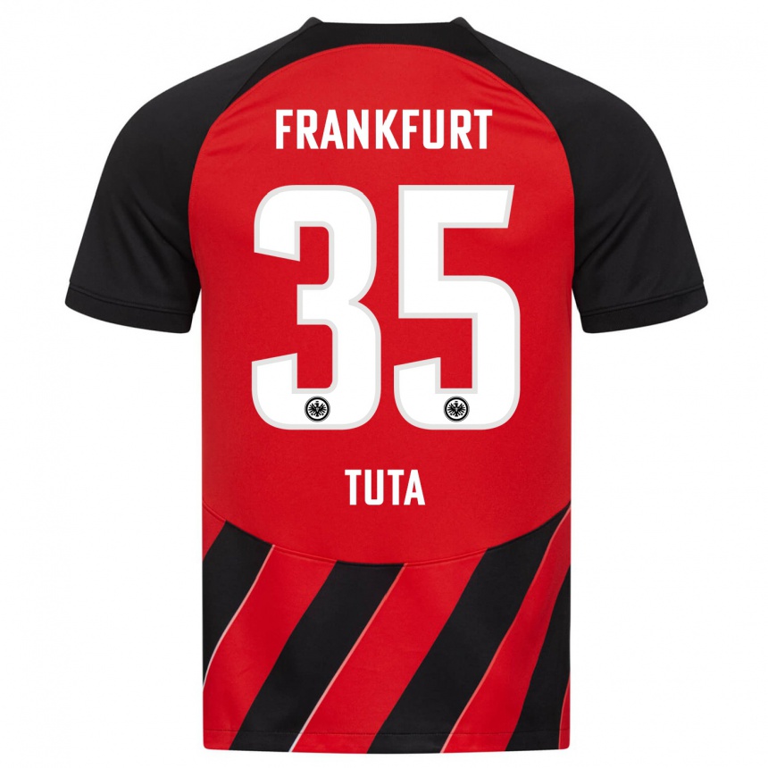 Niño Fútbol Camiseta Tuta #35 Negro Rojo 1ª Equipación 2023/24