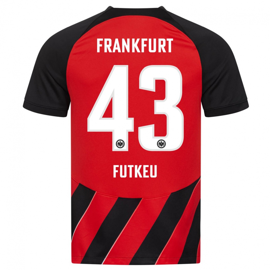 Niño Fútbol Camiseta Noel Futkeu #43 Negro Rojo 1ª Equipación 2023/24