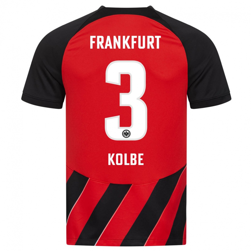 Niño Fútbol Camiseta Louis Kolbe #3 Negro Rojo 1ª Equipación 2023/24