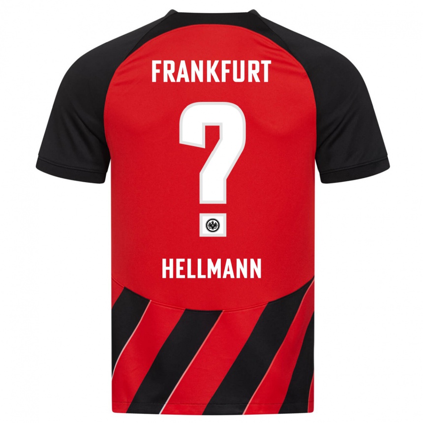 Niño Fútbol Camiseta Melvin Hellmann #0 Negro Rojo 1ª Equipación 2023/24