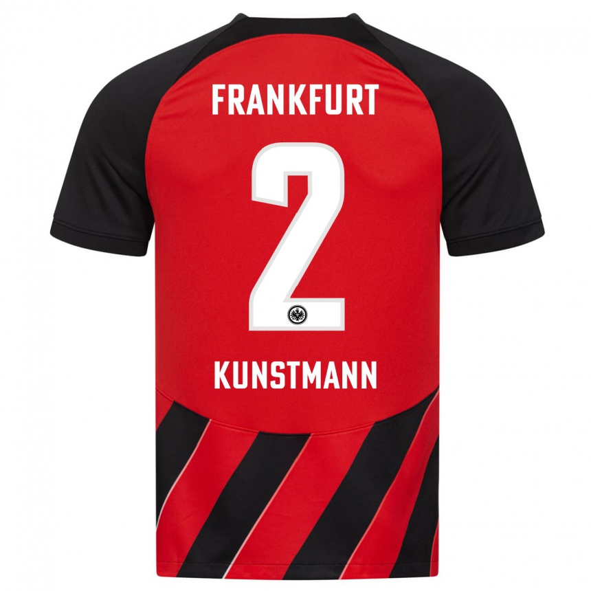 Niño Fútbol Camiseta Kelvin Kunstmann #2 Negro Rojo 1ª Equipación 2023/24