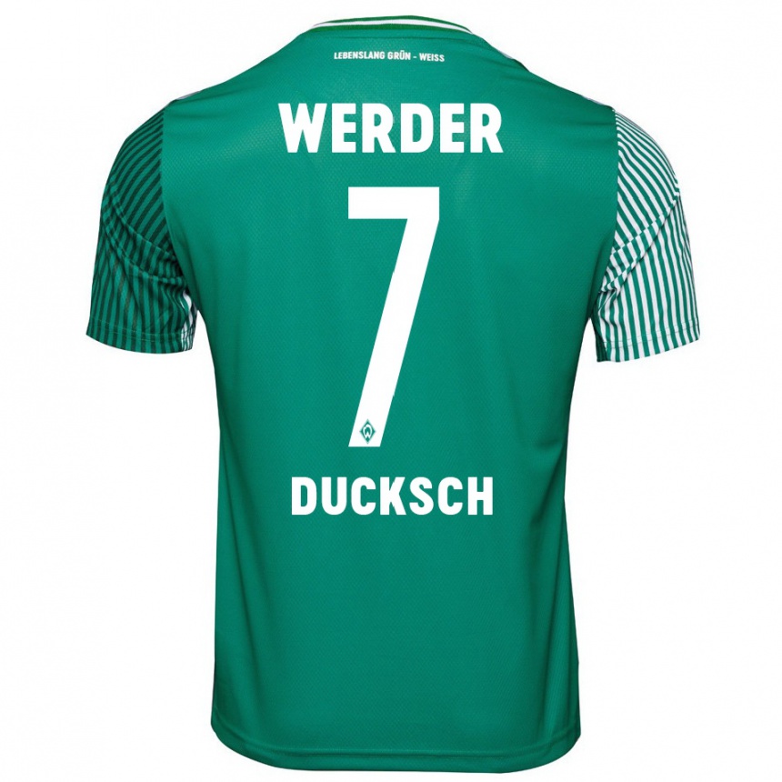 Niño Fútbol Camiseta Marvin Ducksch #7 Verde 1ª Equipación 2023/24