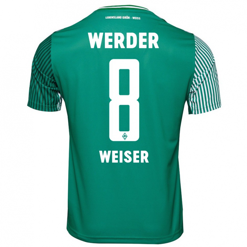 Niño Fútbol Camiseta Mitchell Weiser #8 Verde 1ª Equipación 2023/24