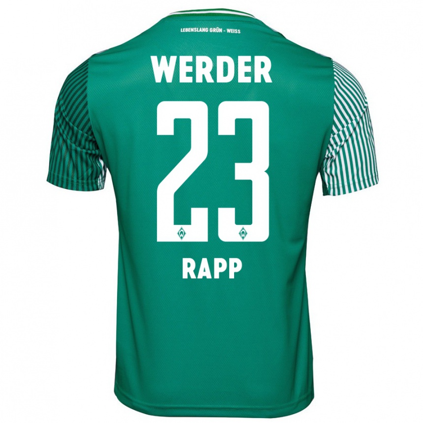 Niño Fútbol Camiseta Nicolai Rapp #23 Verde 1ª Equipación 2023/24