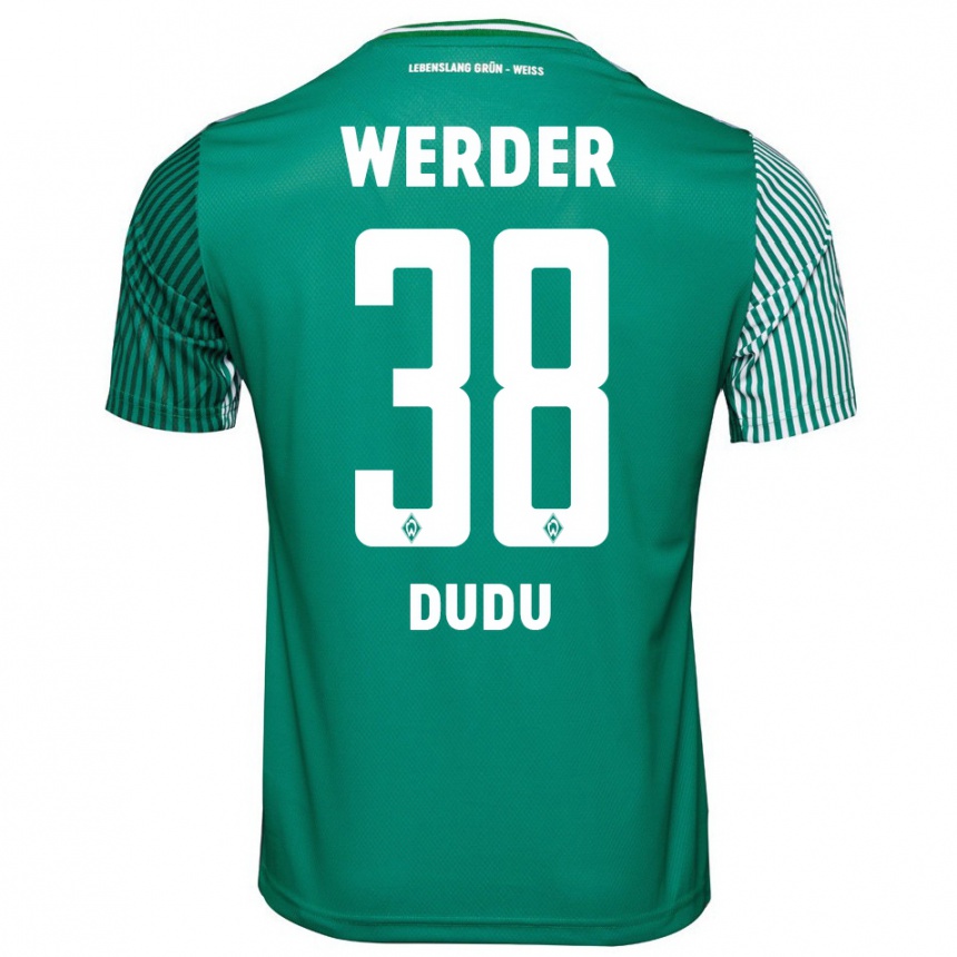 Niño Fútbol Camiseta Dudu #38 Verde 1ª Equipación 2023/24