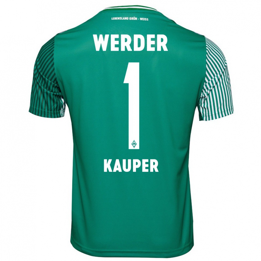 Niño Fútbol Camiseta Ben Käuper #1 Verde 1ª Equipación 2023/24