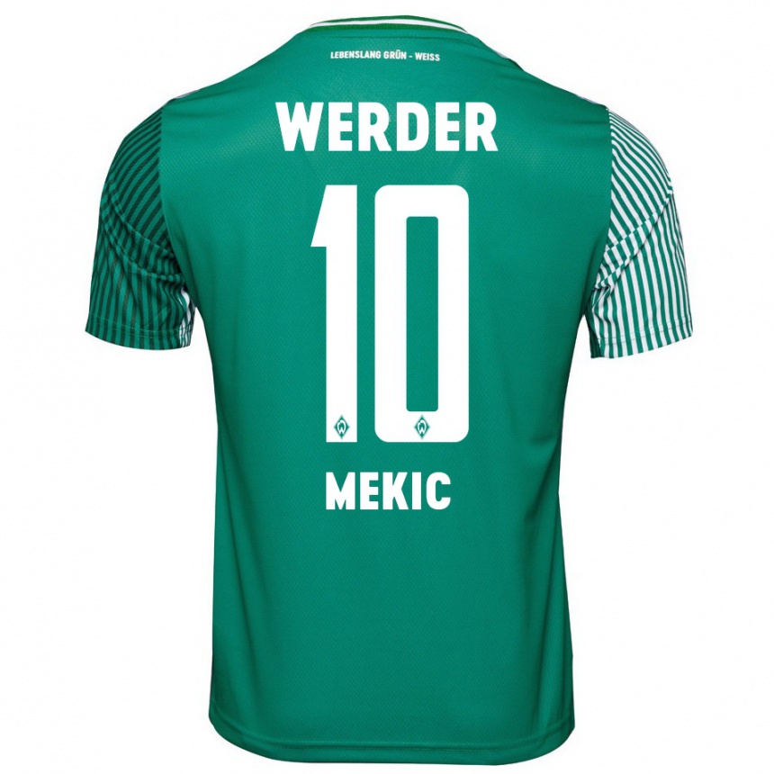 Niño Fútbol Camiseta Elmin Mekic #10 Verde 1ª Equipación 2023/24