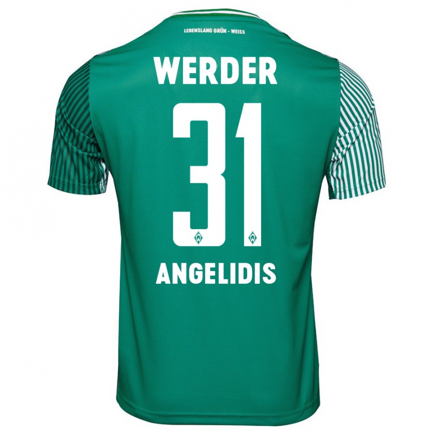 Niño Fútbol Camiseta Spyros Angelidis #31 Verde 1ª Equipación 2023/24