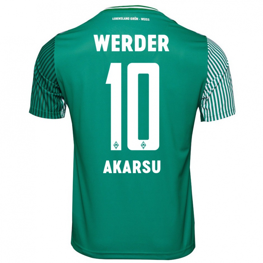 Niño Fútbol Camiseta Mikail Bura Akarsu #10 Verde 1ª Equipación 2023/24