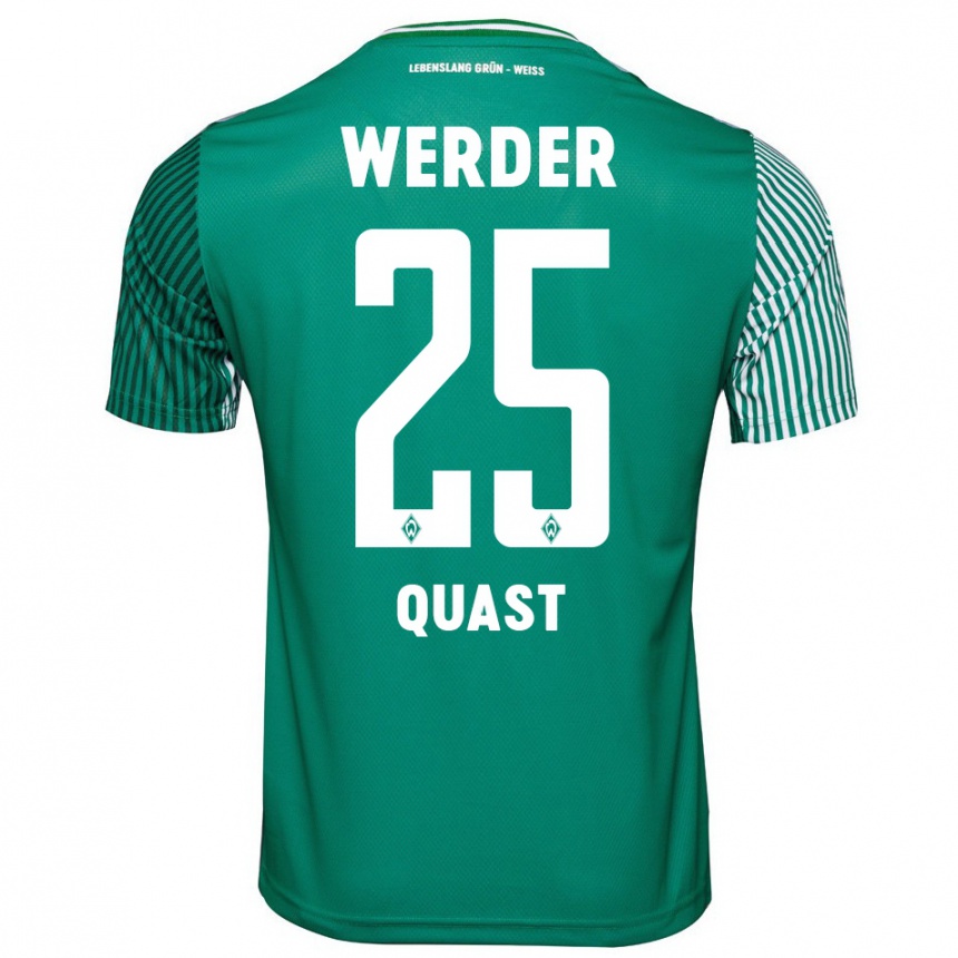 Niño Fútbol Camiseta Sönke Quast #25 Verde 1ª Equipación 2023/24