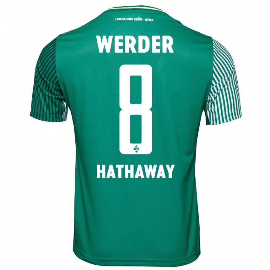 Niño Fútbol Camiseta Max Hathaway #8 Verde 1ª Equipación 2023/24