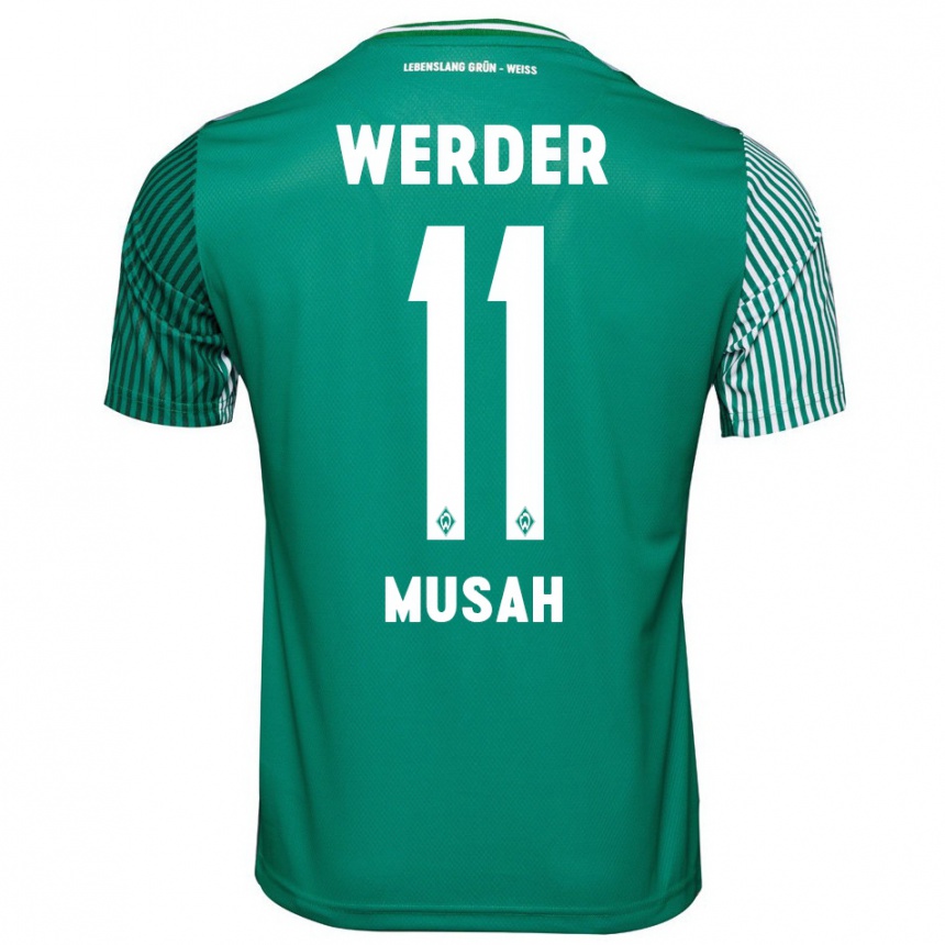 Niño Fútbol Camiseta Salim Musah #11 Verde 1ª Equipación 2023/24