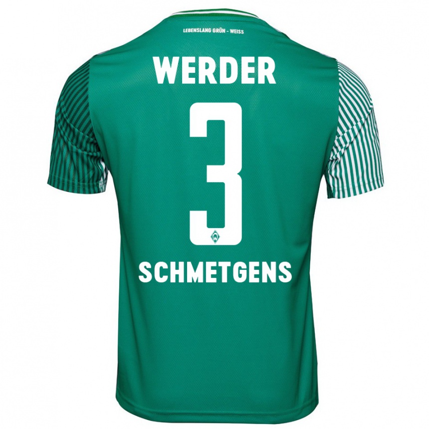 Niño Fútbol Camiseta Mick Schmetgens #3 Verde 1ª Equipación 2023/24