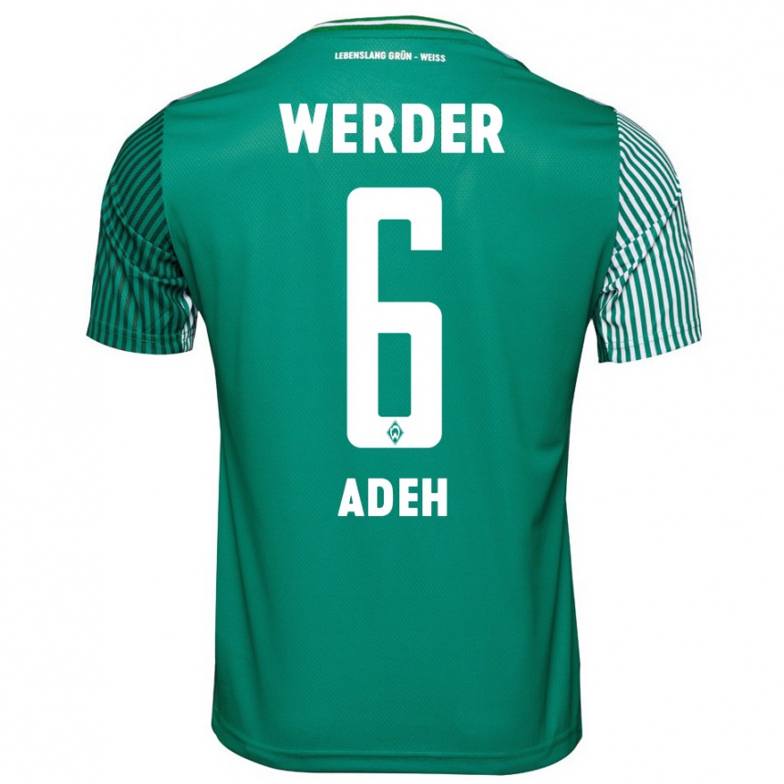 Niño Fútbol Camiseta Wesley Adeh #6 Verde 1ª Equipación 2023/24