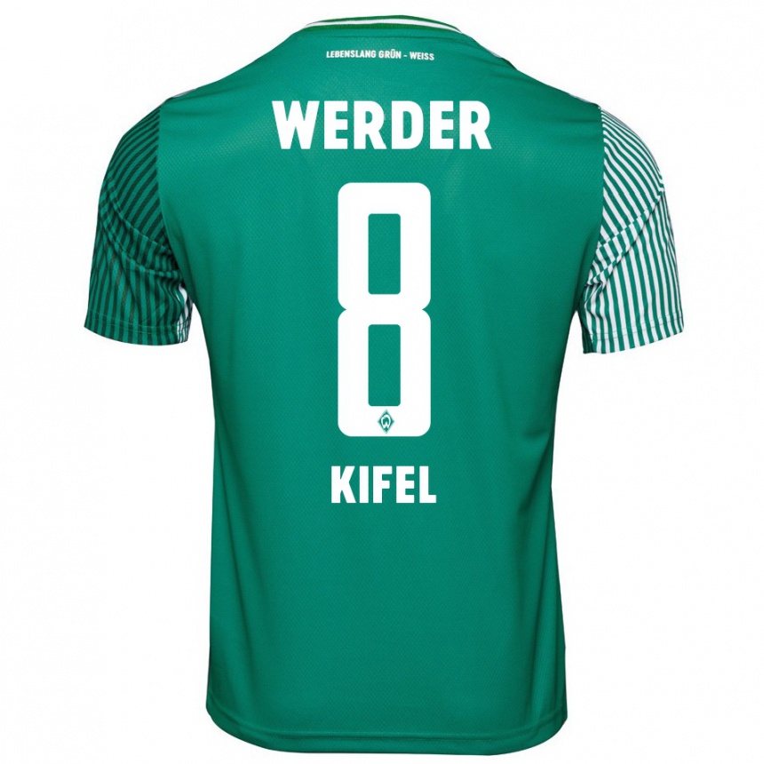 Niño Fútbol Camiseta Denis Kifel #8 Verde 1ª Equipación 2023/24