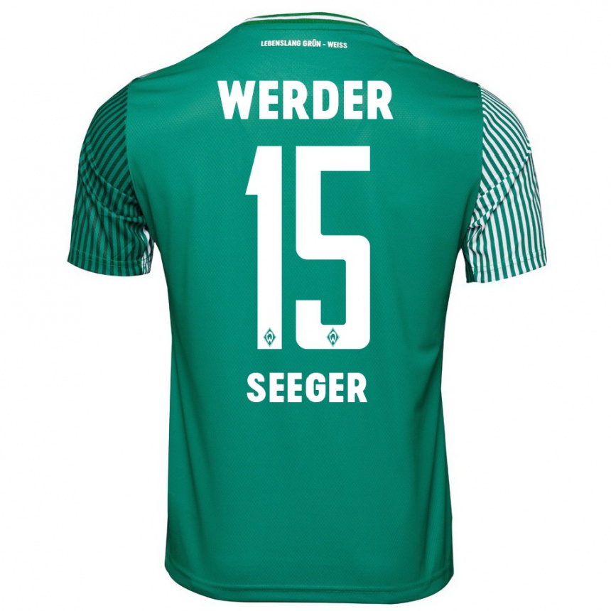 Niño Fútbol Camiseta Ben Ekobena-Seeger #15 Verde 1ª Equipación 2023/24