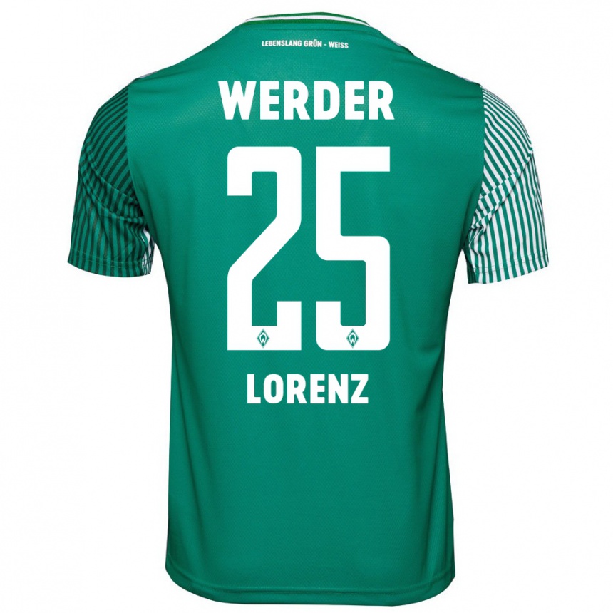 Niño Fútbol Camiseta Jacob Lorenz #25 Verde 1ª Equipación 2023/24