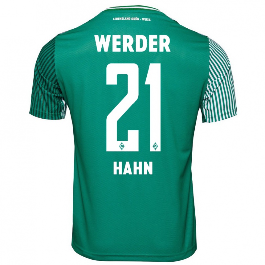 Niño Fútbol Camiseta Chiara Hahn #21 Verde 1ª Equipación 2023/24