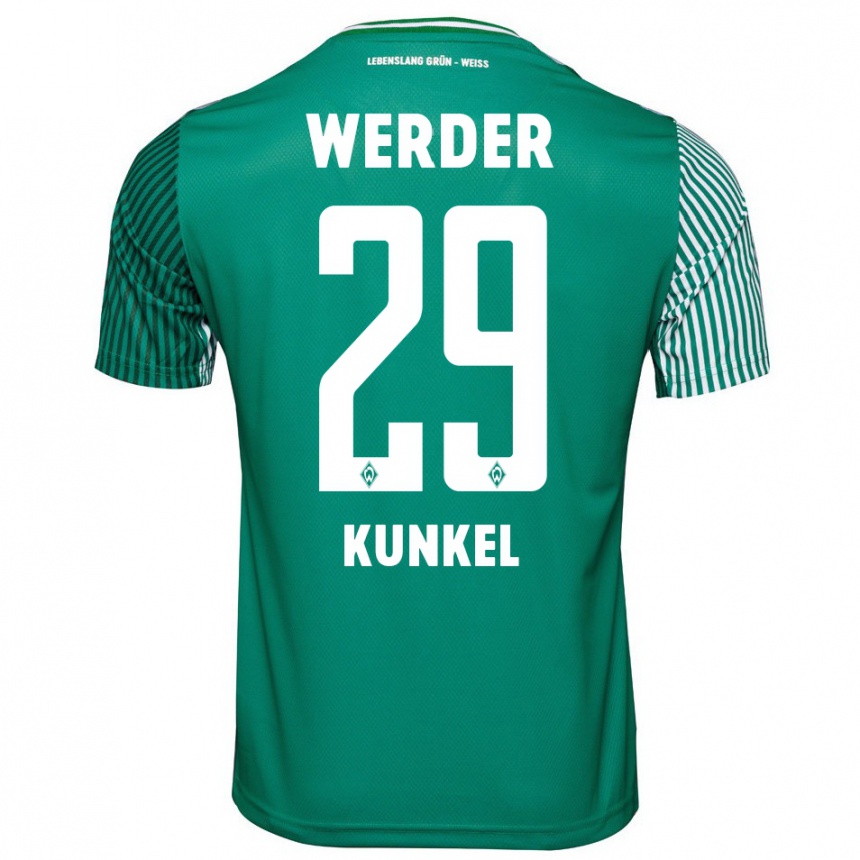 Niño Fútbol Camiseta Melina Kunkel #29 Verde 1ª Equipación 2023/24