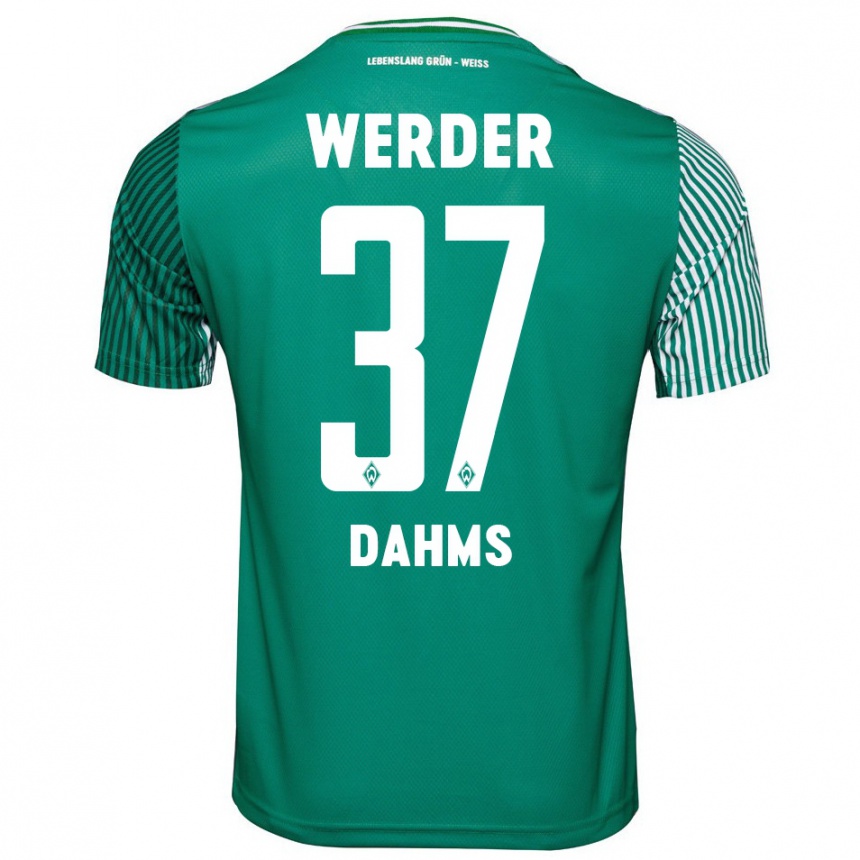 Niño Fútbol Camiseta Lena Dahms #37 Verde 1ª Equipación 2023/24