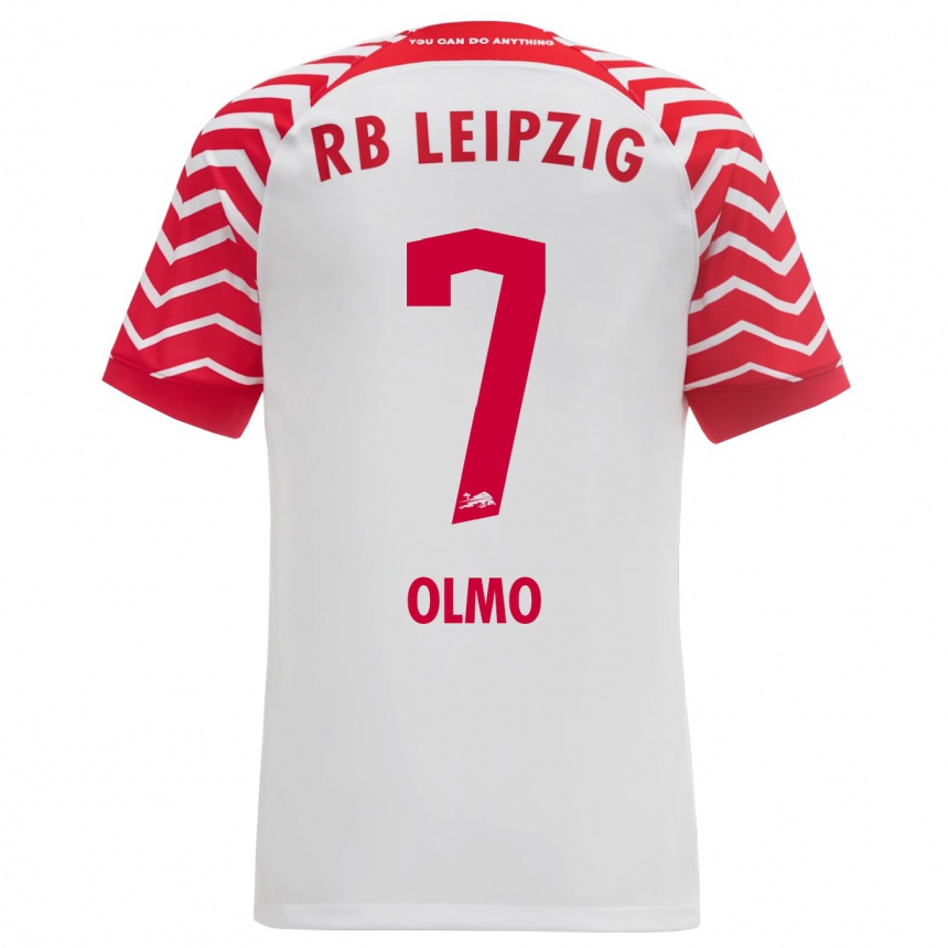 Niño Fútbol Camiseta Dani Olmo #7 Blanco 1ª Equipación 2023/24