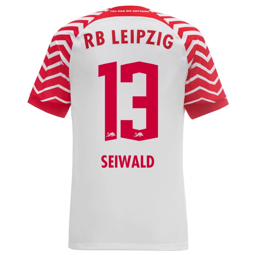 Niño Fútbol Camiseta Nicolas Seiwald #13 Blanco 1ª Equipación 2023/24