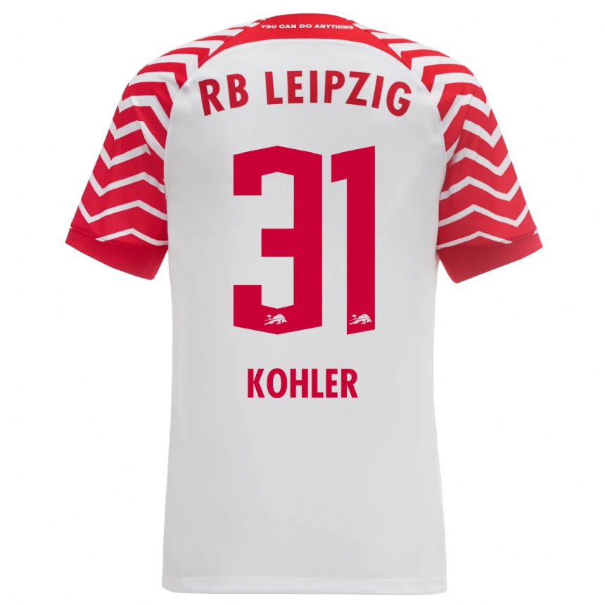 Niño Fútbol Camiseta Tim Köhler #31 Blanco 1ª Equipación 2023/24