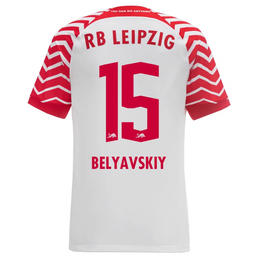 Niño Fútbol Camiseta David Belyavskiy #15 Blanco 1ª Equipación 2023/24