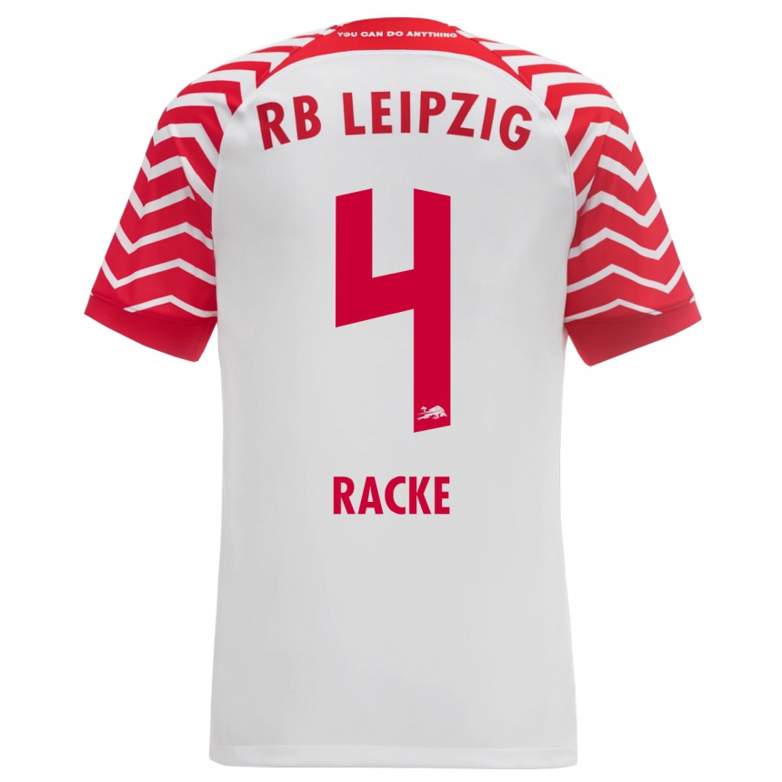 Niño Fútbol Camiseta Nina Räcke #4 Blanco 1ª Equipación 2023/24