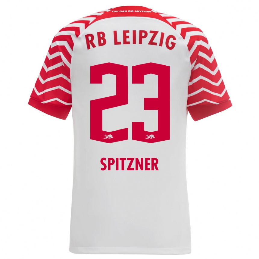 Niño Fútbol Camiseta Kyra Spitzner #23 Blanco 1ª Equipación 2023/24