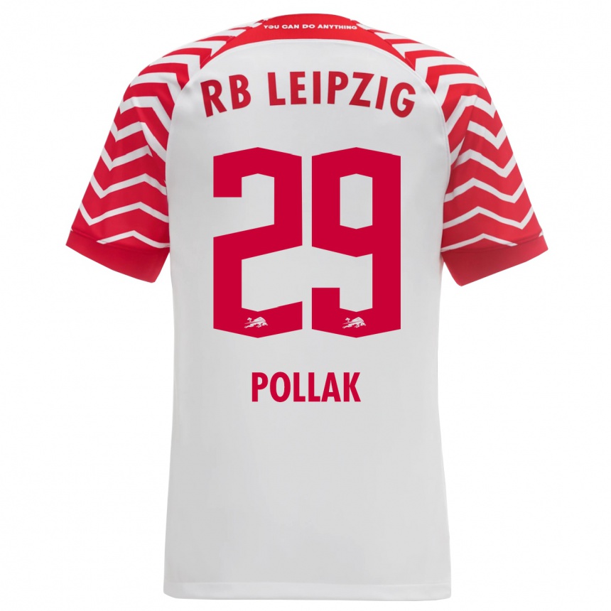 Niño Fútbol Camiseta Julia Pollak #29 Blanco 1ª Equipación 2023/24