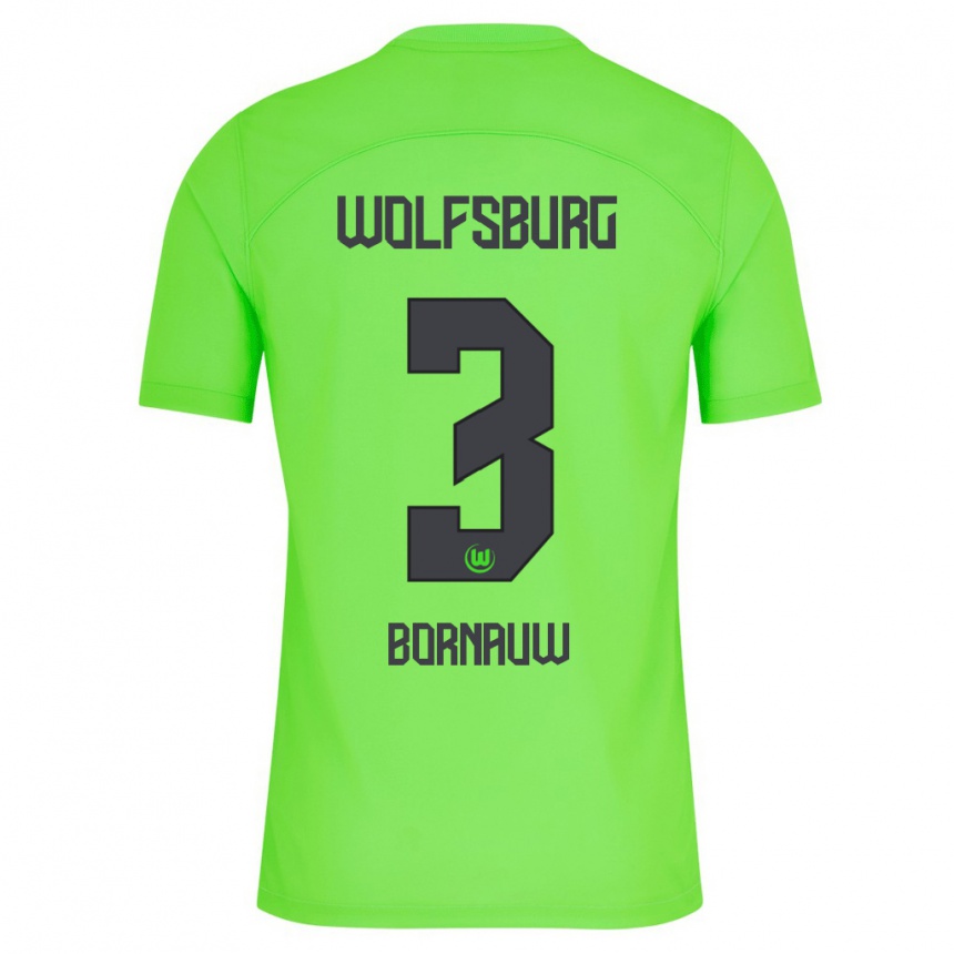 Niño Fútbol Camiseta Sebastiaan Bornauw #3 Verde 1ª Equipación 2023/24