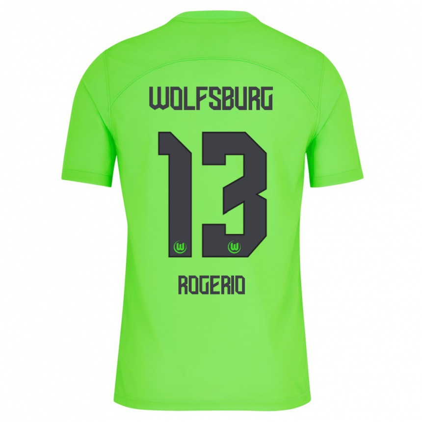 Niño Fútbol Camiseta Rogério #13 Verde 1ª Equipación 2023/24