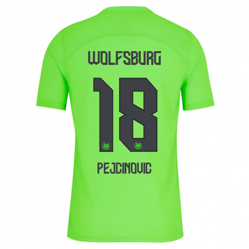 Niño Fútbol Camiseta Dzenan Pejcinovic #18 Verde 1ª Equipación 2023/24