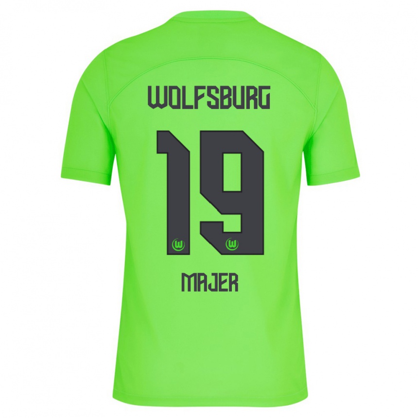 Niño Fútbol Camiseta Lovro Majer #19 Verde 1ª Equipación 2023/24