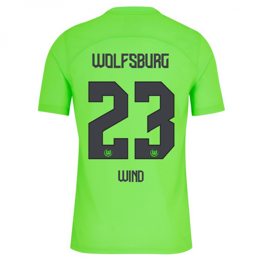 Niño Fútbol Camiseta Jonas Wind #23 Verde 1ª Equipación 2023/24