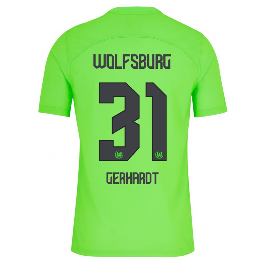 Niño Fútbol Camiseta Yannick Gerhardt #31 Verde 1ª Equipación 2023/24