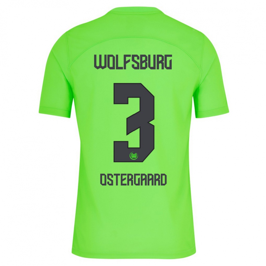 Niño Fútbol Camiseta Christian Östergaard #3 Verde 1ª Equipación 2023/24