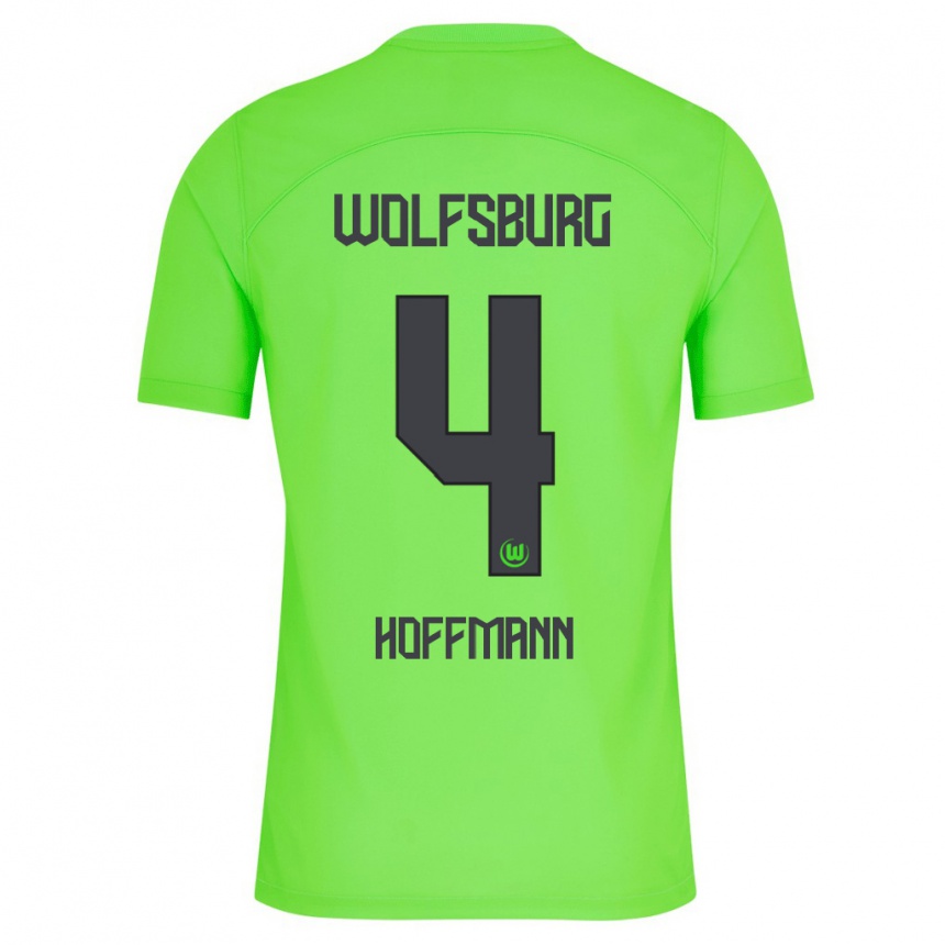 Niño Fútbol Camiseta Nils Hoffmann #4 Verde 1ª Equipación 2023/24