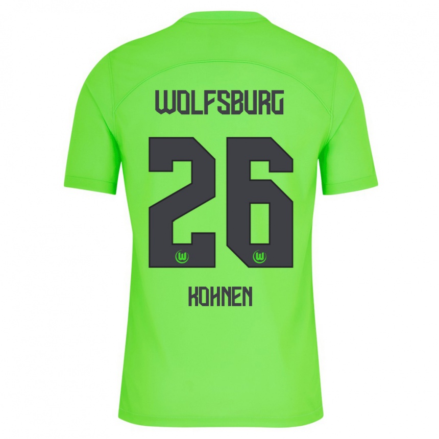 Niño Fútbol Camiseta Ben Kohnen #26 Verde 1ª Equipación 2023/24