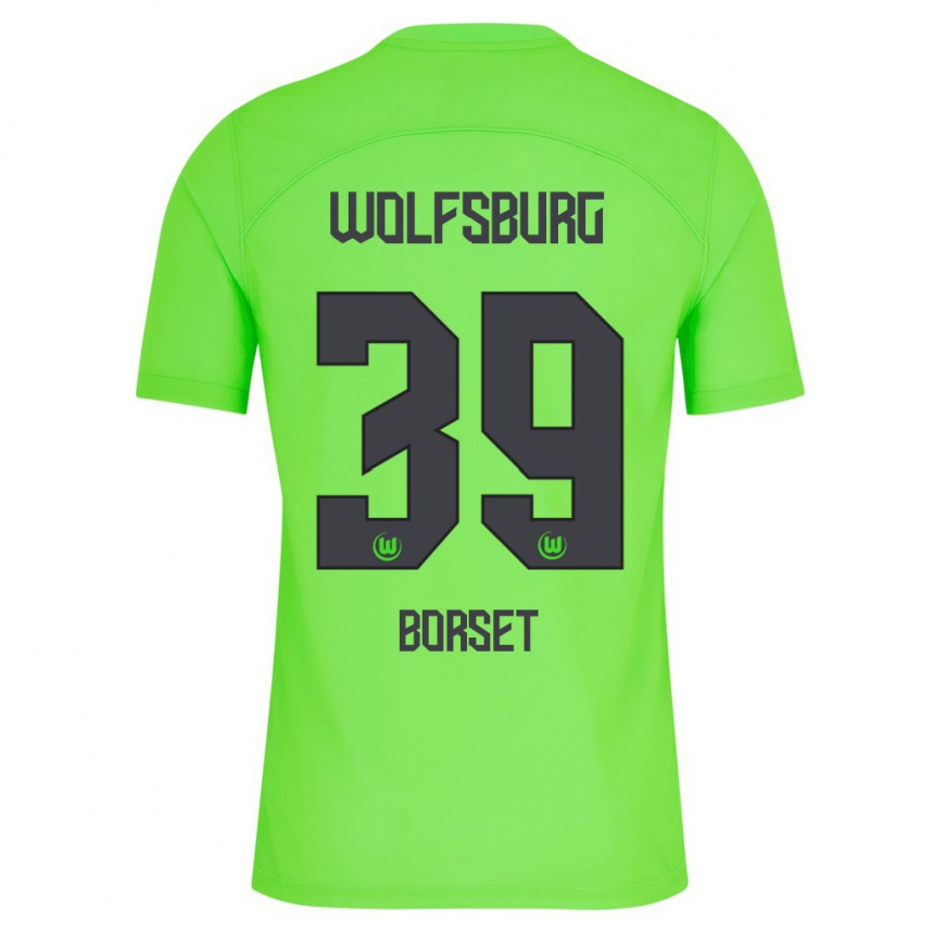 Niño Fútbol Camiseta Anders Rønne Børset #39 Verde 1ª Equipación 2023/24