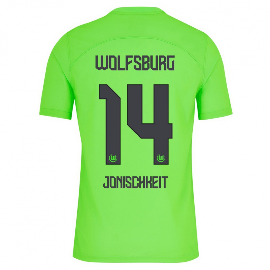 Niño Fútbol Camiseta Jamal Jonischkeit #14 Verde 1ª Equipación 2023/24