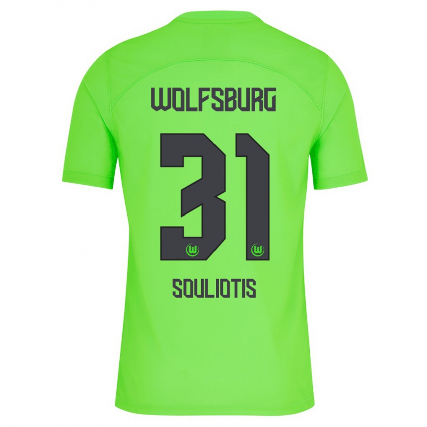 Niño Fútbol Camiseta Spyridon Souliotis #31 Verde 1ª Equipación 2023/24