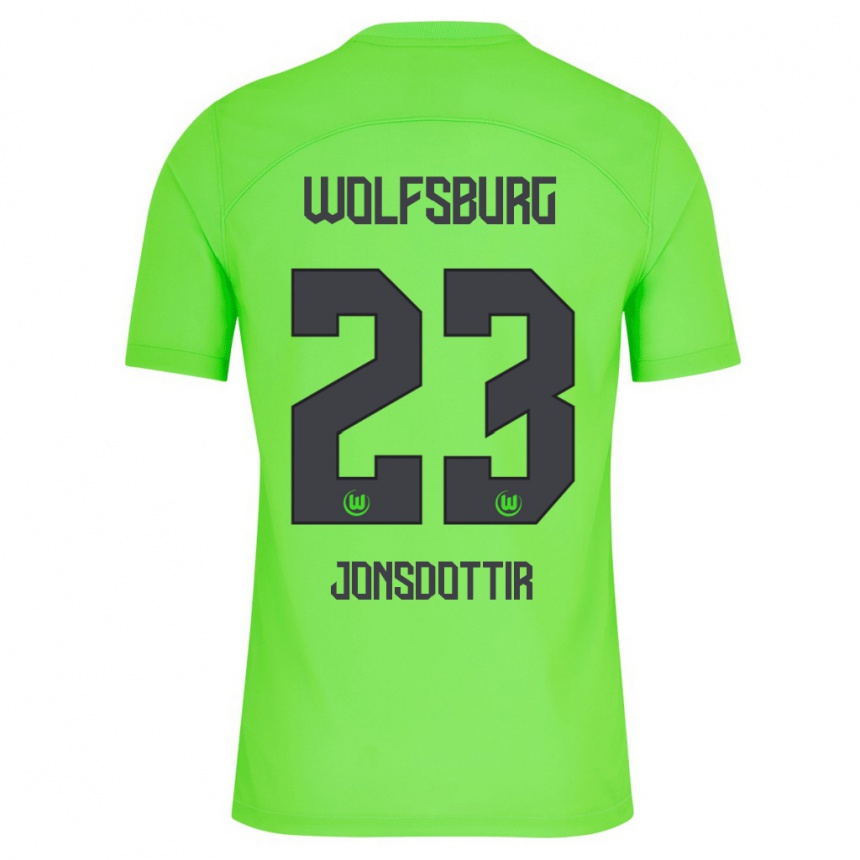 Niño Fútbol Camiseta Sveindís Jane Jónsdóttir #23 Verde 1ª Equipación 2023/24