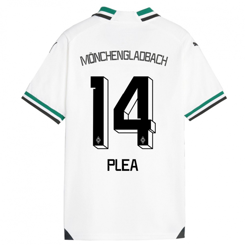 Niño Fútbol Camiseta Alassane Plea #14 Blanco Verde 1ª Equipación 2023/24