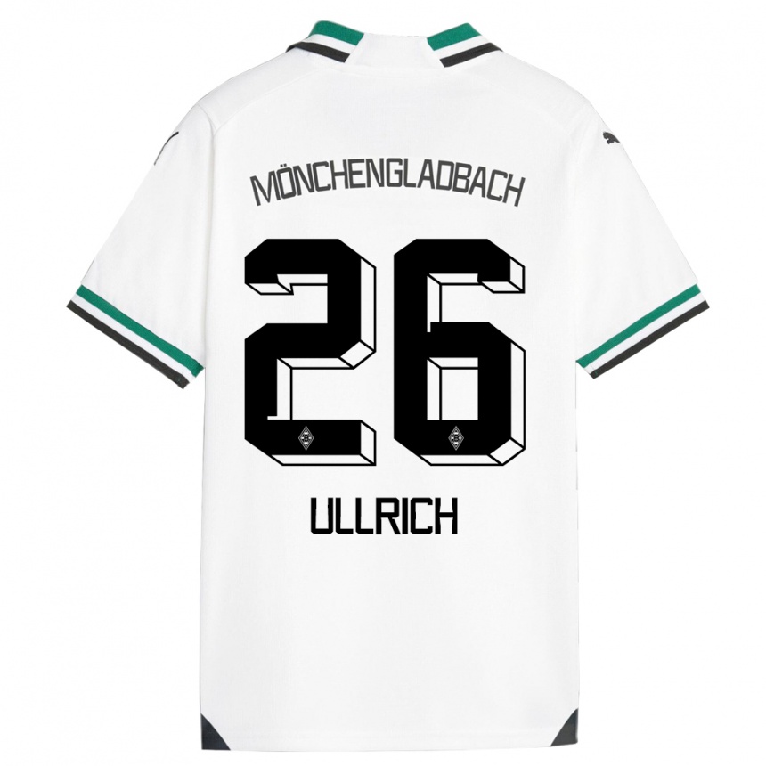 Niño Fútbol Camiseta Lukas Ullrich #26 Blanco Verde 1ª Equipación 2023/24