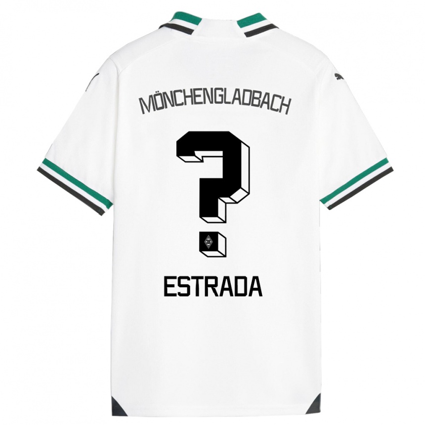 Niño Fútbol Camiseta Joshua Jong Estrada #0 Blanco Verde 1ª Equipación 2023/24