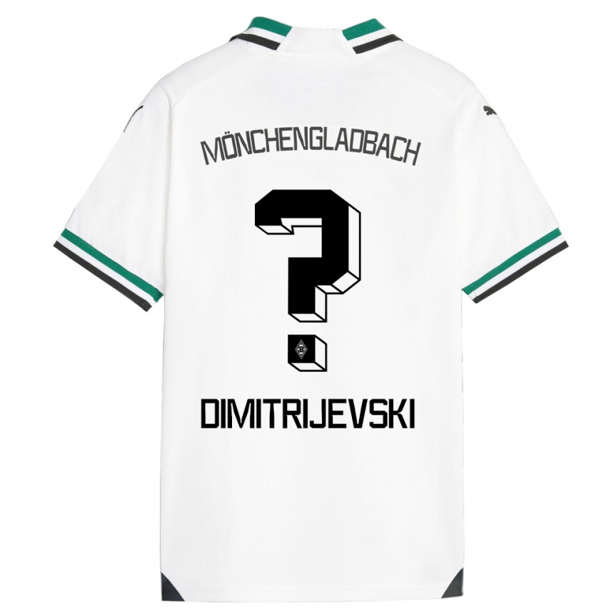 Niño Fútbol Camiseta Maximilian Dimitrijevski #0 Blanco Verde 1ª Equipación 2023/24