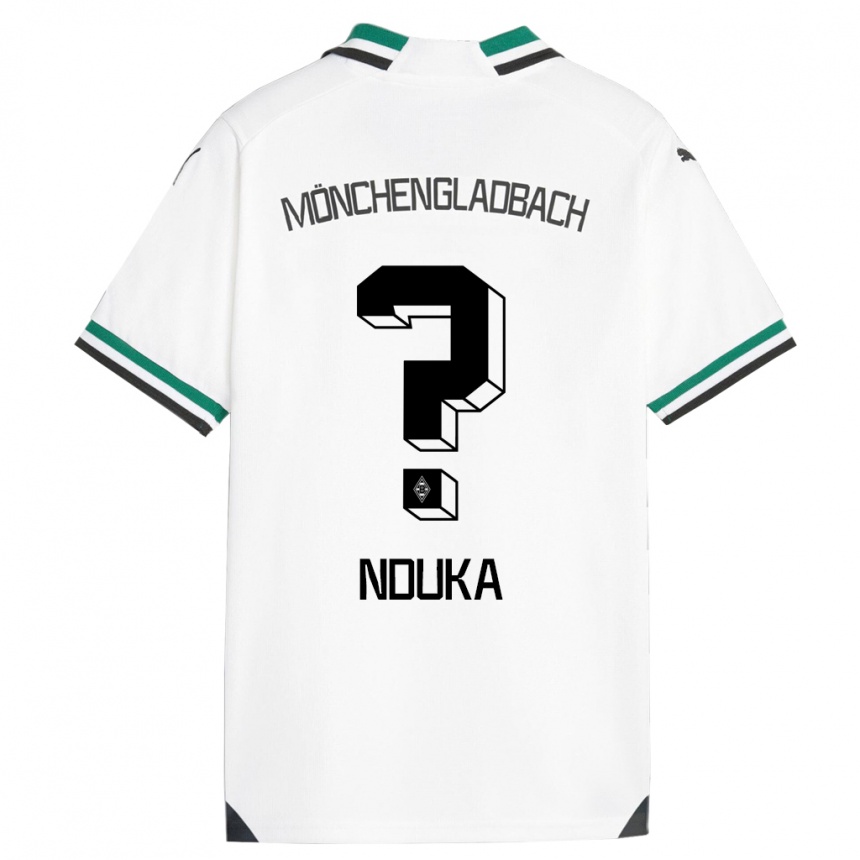 Niño Fútbol Camiseta Michael Nduka #0 Blanco Verde 1ª Equipación 2023/24